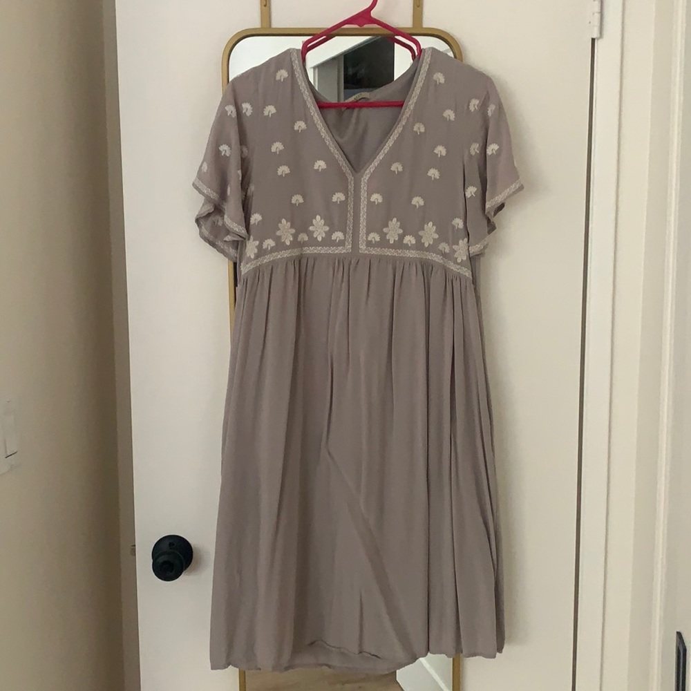 Polagram embroidered dress